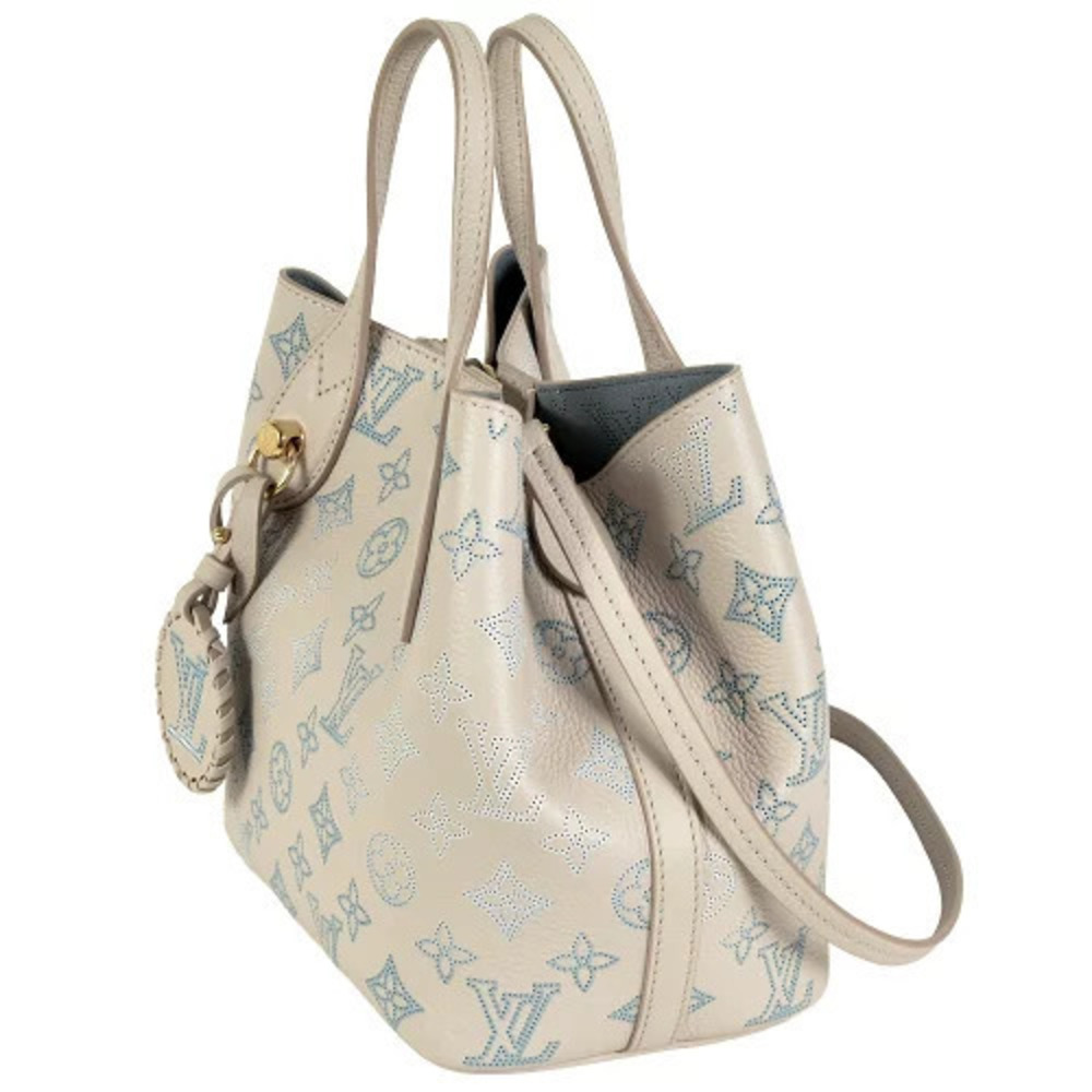 Louis Vuitton Blossom Blume Mahina built Monogram Handbag Brown